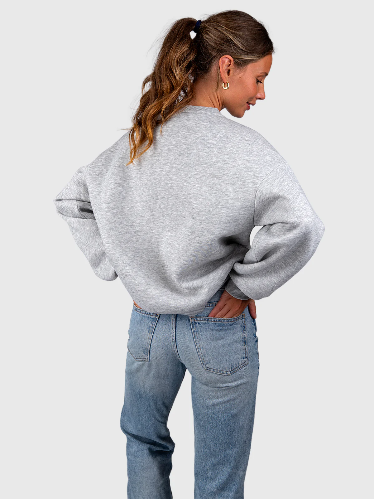 Aldora Women Sweater | Light Grey Melee - Image 2
