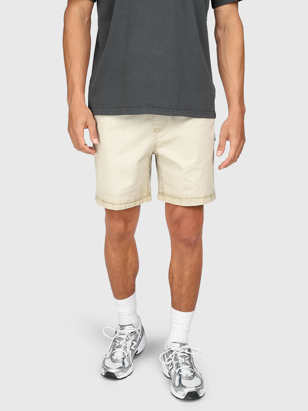Alec Men Walk Shorts | Feather Grey - Image 3