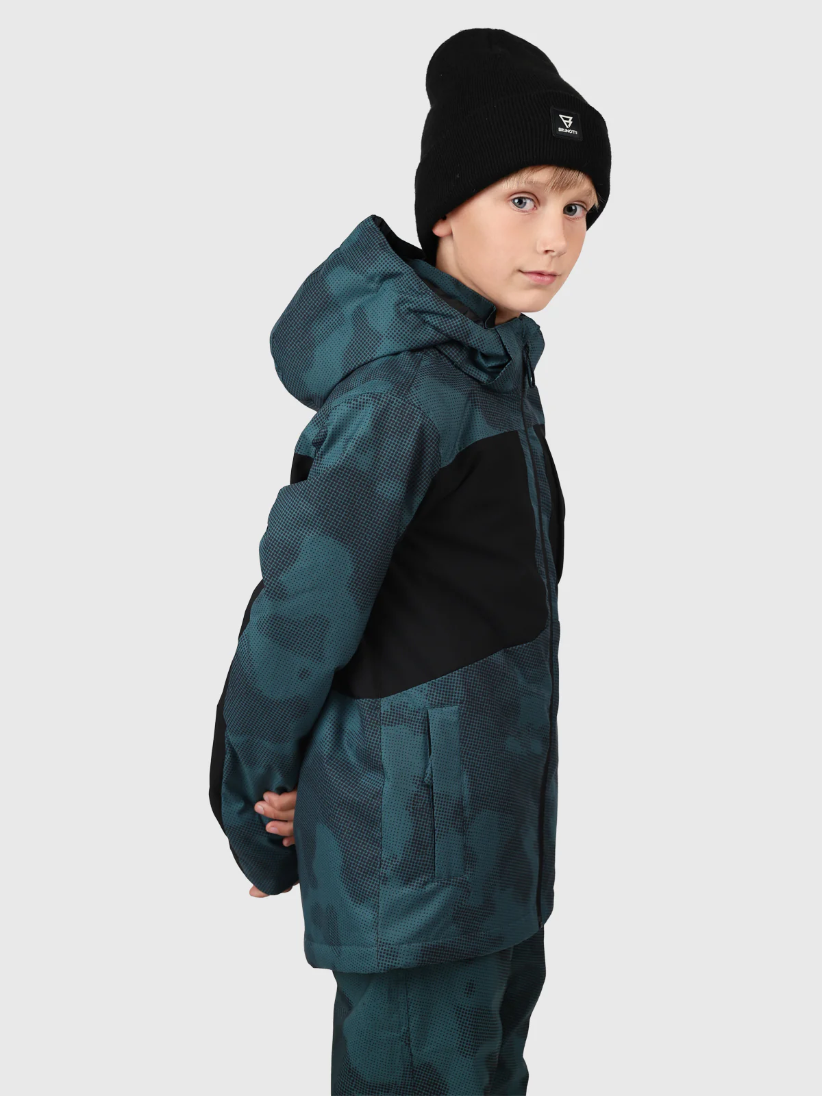 Aratiny-Gradient Boys Snow Jacket | Fuel Green - Image 3