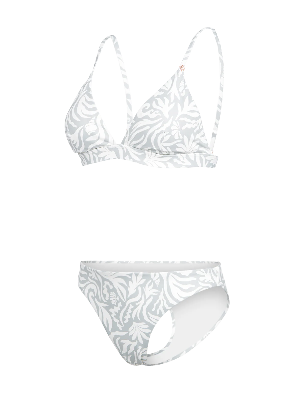 Aurely-Print Women Bikini | Aqua Grey - Image 9