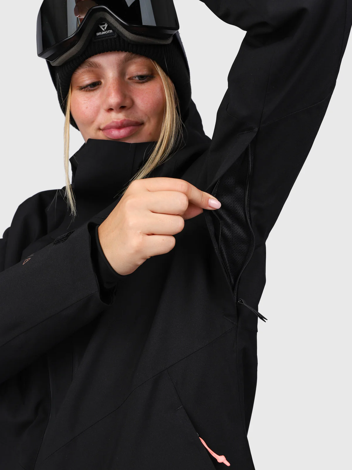 Avamena Women Snow Jacket | Black - Image 10