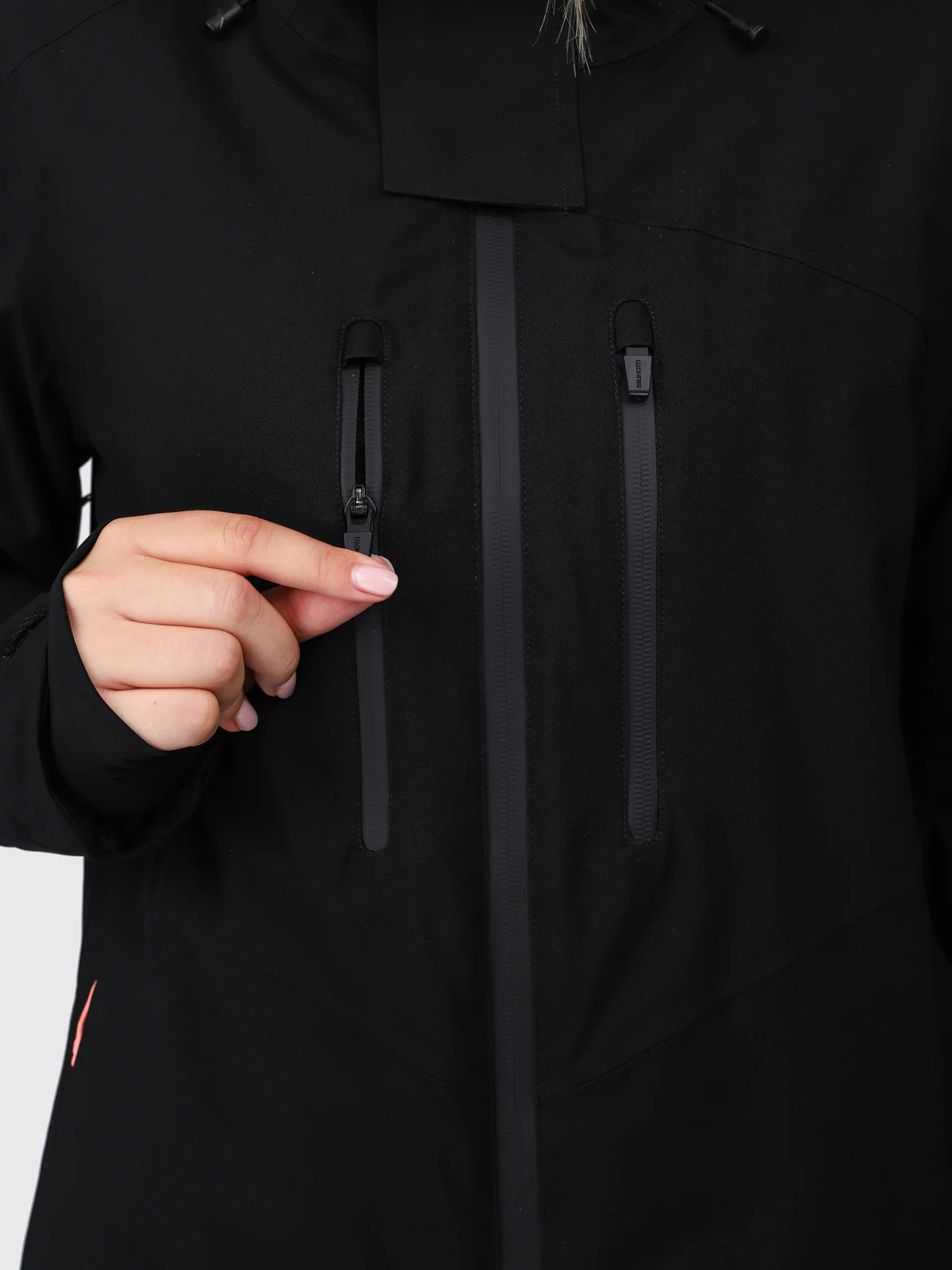 Avamena Women Snow Jacket | Black - Image 14