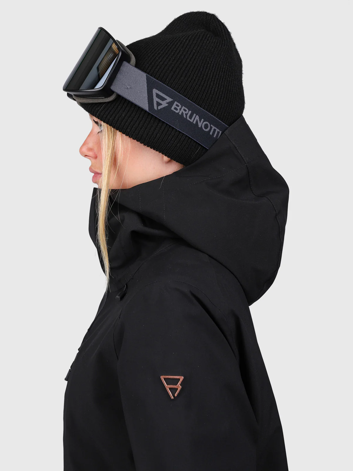 Avamena Women Snow Jacket | Black - Image 18