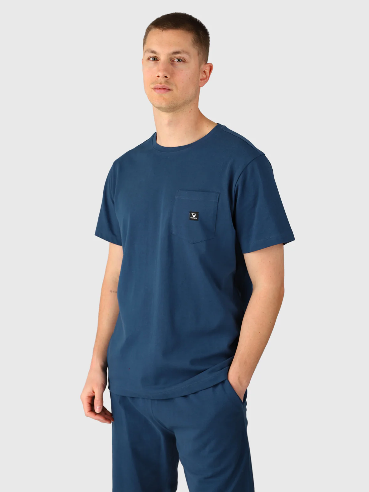 Axle-Pique Men T-shirt | Night Blue - Image 4