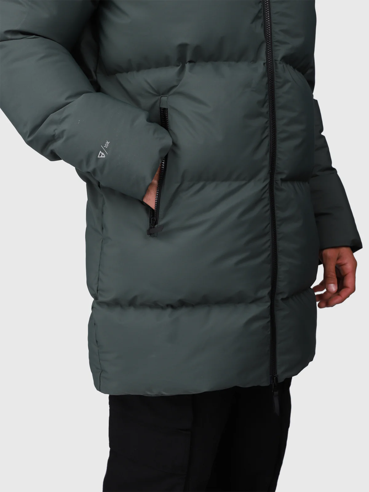 Bigmain Men Long Puffer Jacket | Urban Grey - Image 10