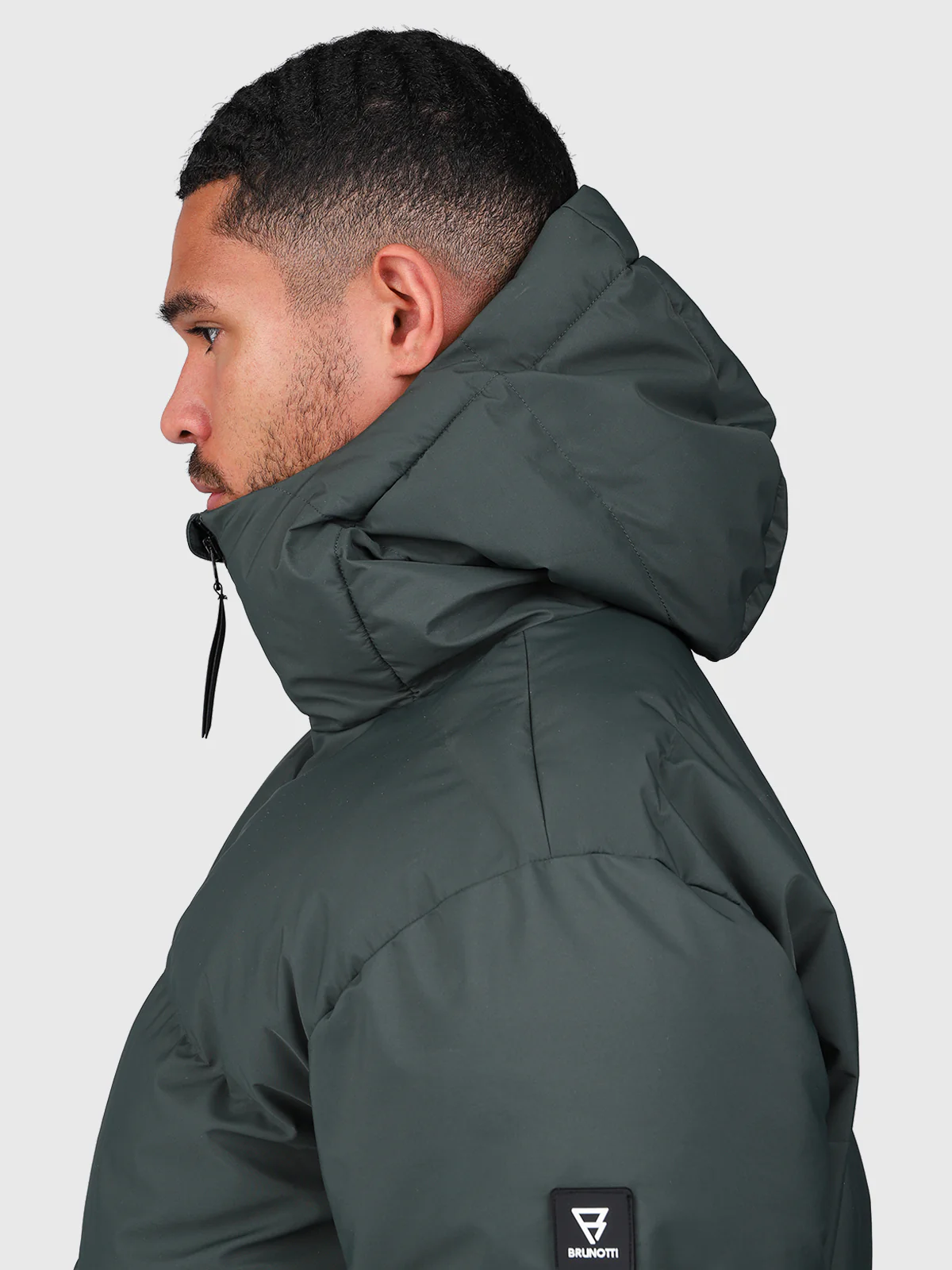 Bigmain Men Long Puffer Jacket | Urban Grey - Image 14