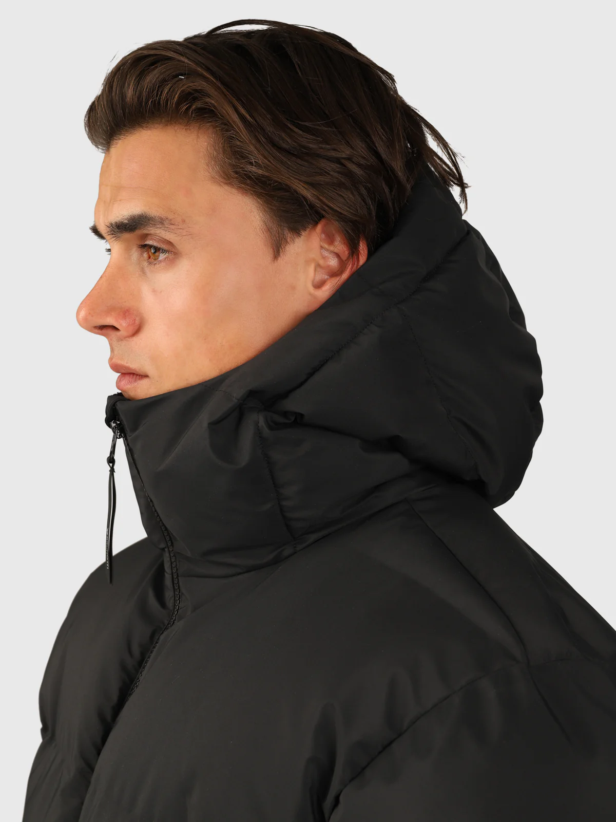 Bigmain Men Long Puffer Jacket | Black - Image 10