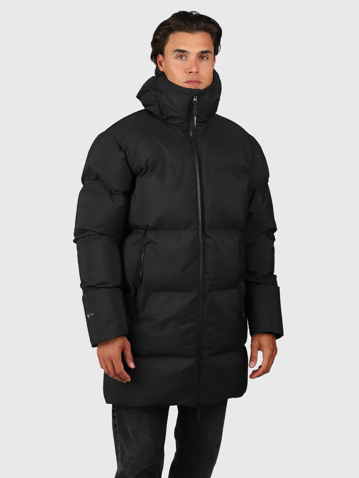 Bigmain Men Long Puffer Jacket | Black - Image 3