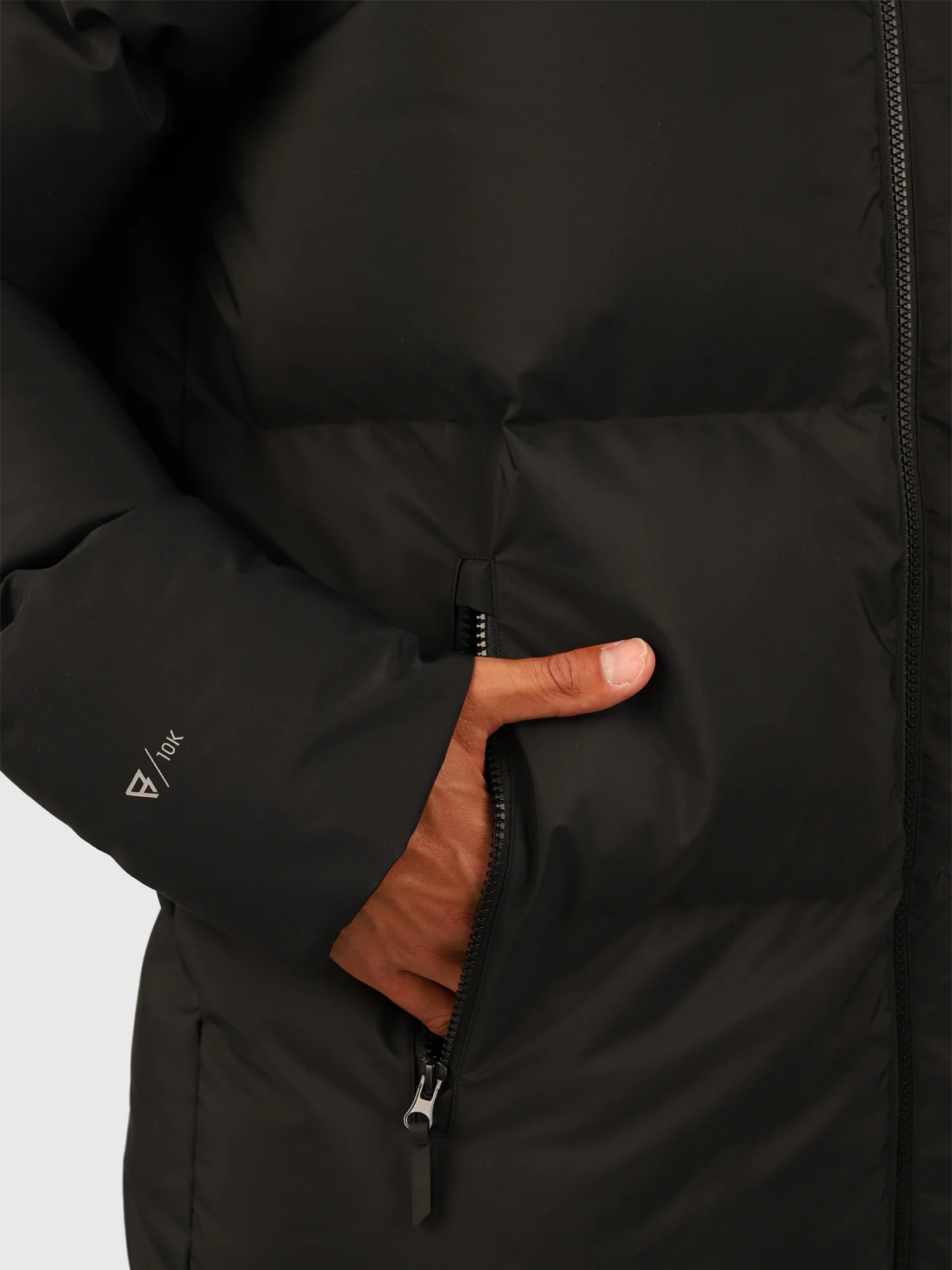 Bigmain Men Long Puffer Jacket | Black - Image 6