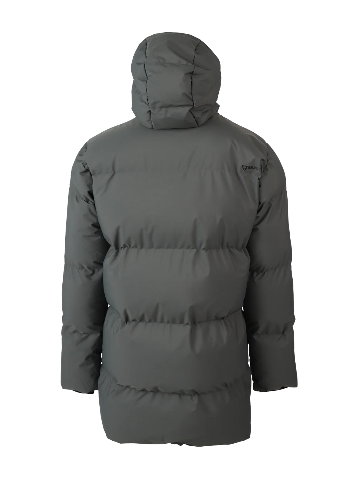 Bigmain Men Long Puffer Jacket | Mud Green - Image 8