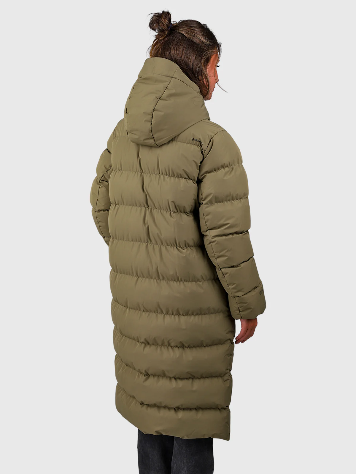 Bigsur Women Long Puffer Jacket | Dusky Green - Image 2