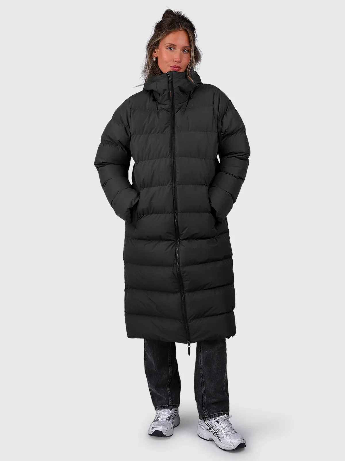 Bigsur Women Long Puffer Jacket | Pirate Black - Image 5