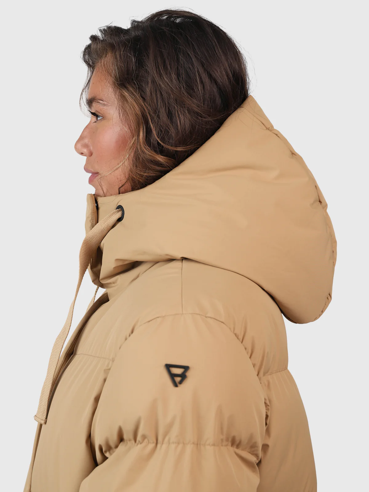 Bigsury Women Long Puffer Coat | Desert - Image 6