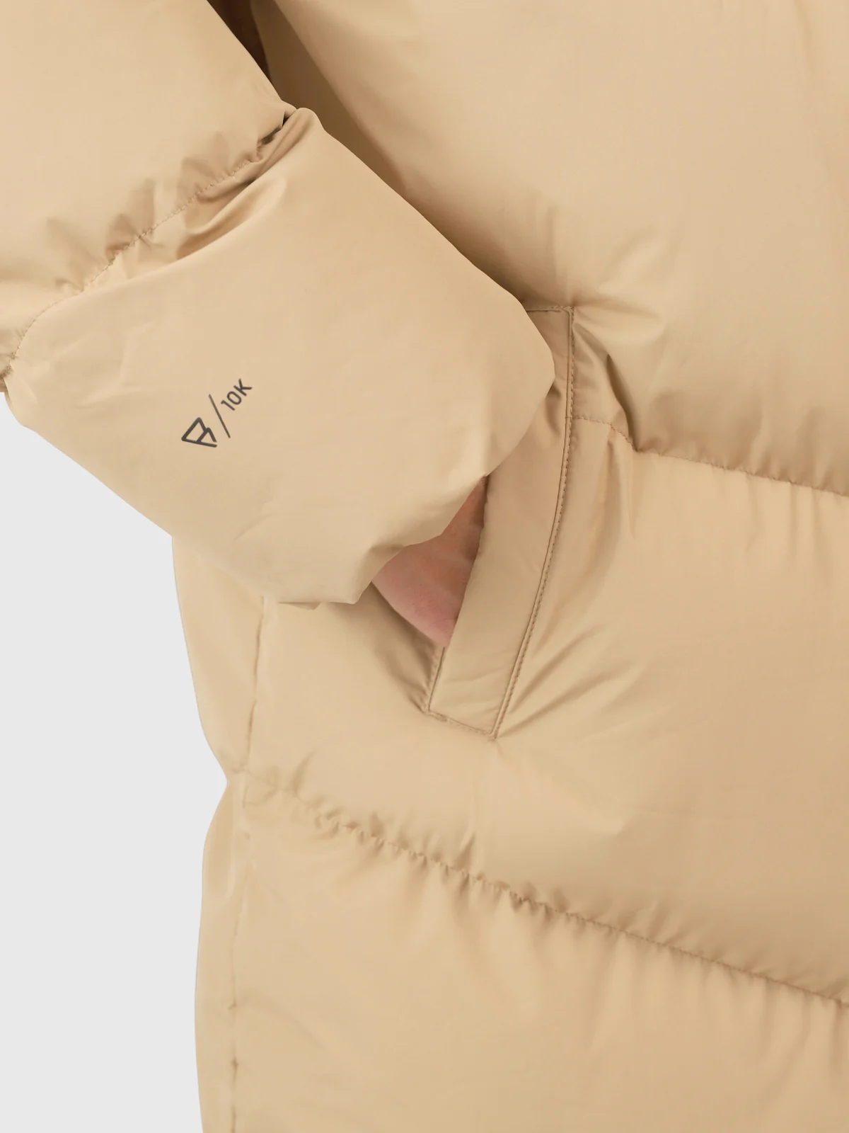 Bigsury Women Long Puffer Coat | Desert - Image 9