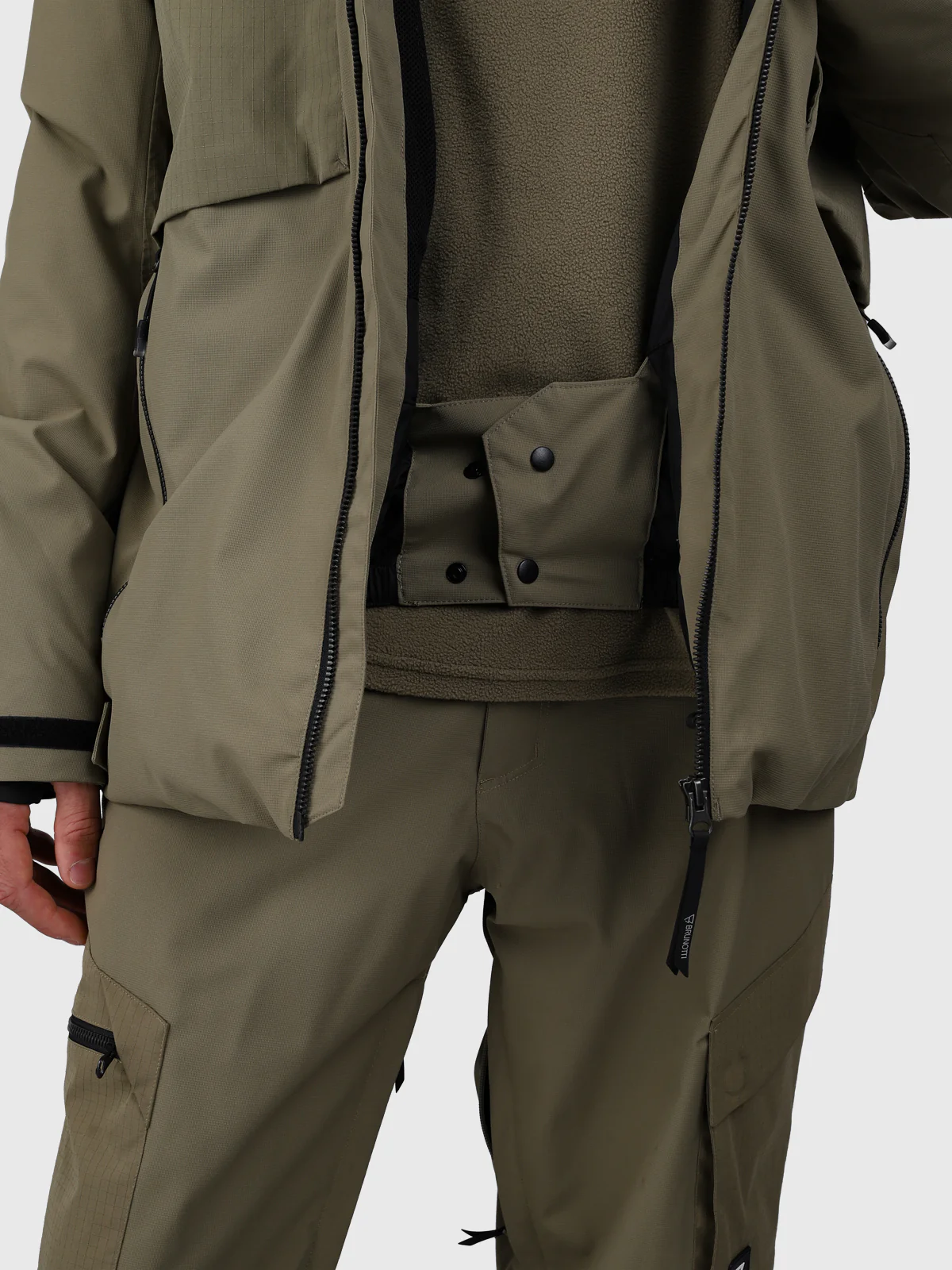 Bodish Men Snow Jacket | Dusky Green - Image 11