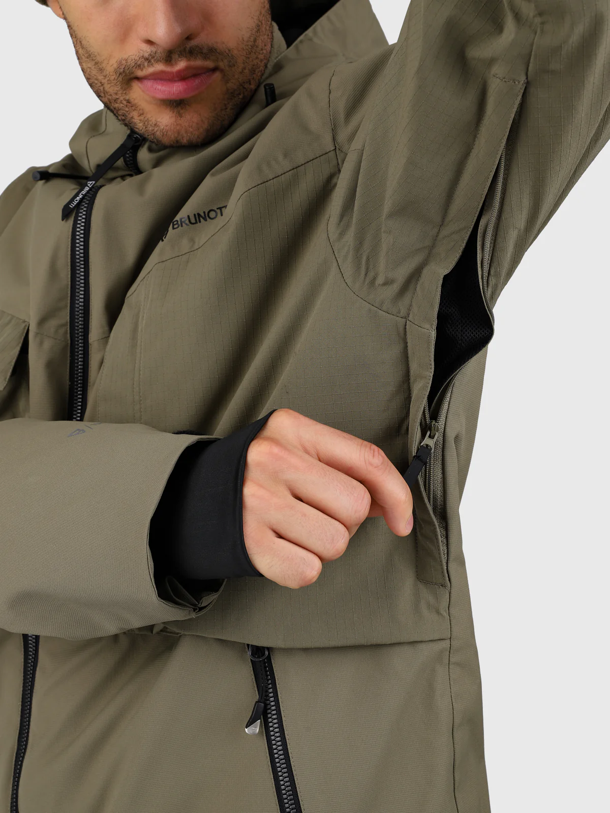 Bodish Men Snow Jacket | Dusky Green - Image 13