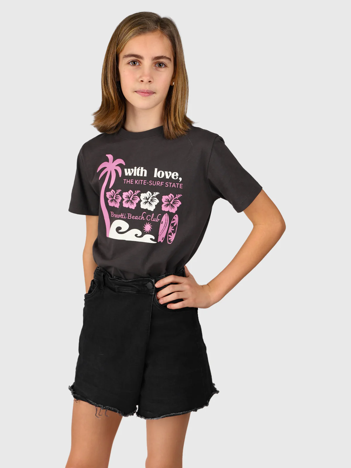 Braey Girls T-shirt | Pirate Black - Image 4
