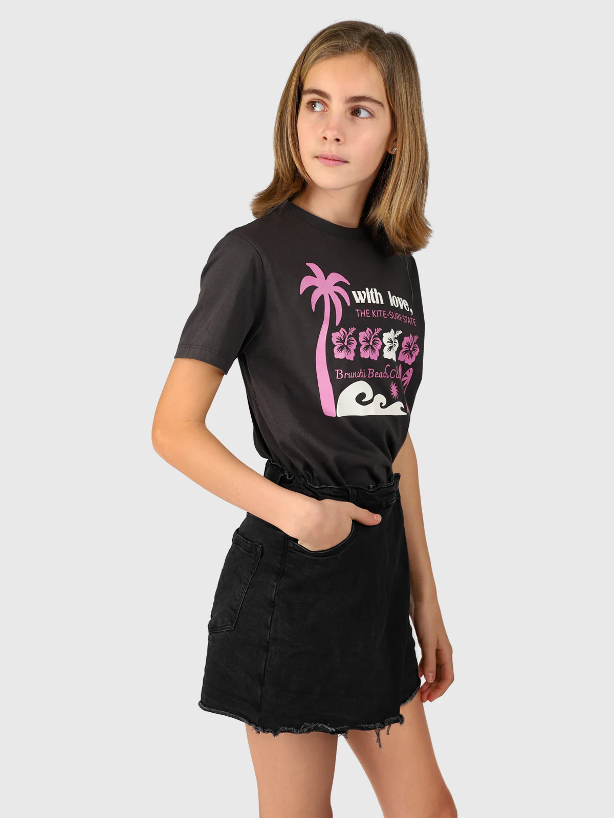 Braey Girls T-shirt | Pirate Black - Image 6
