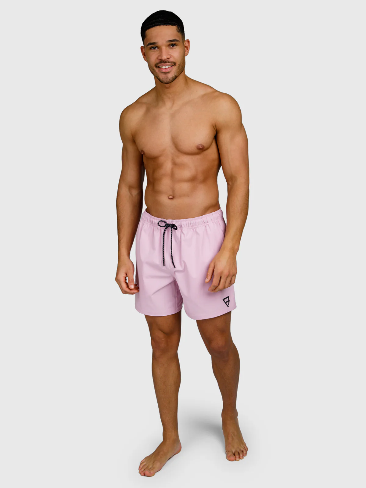 Bru-conic Men Swim Shorts | Mauve Mist - Image 5