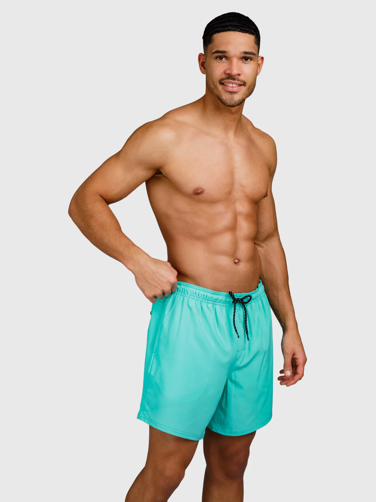 Bru-conic Men Swim Shorts | Carribean Green - Image 4