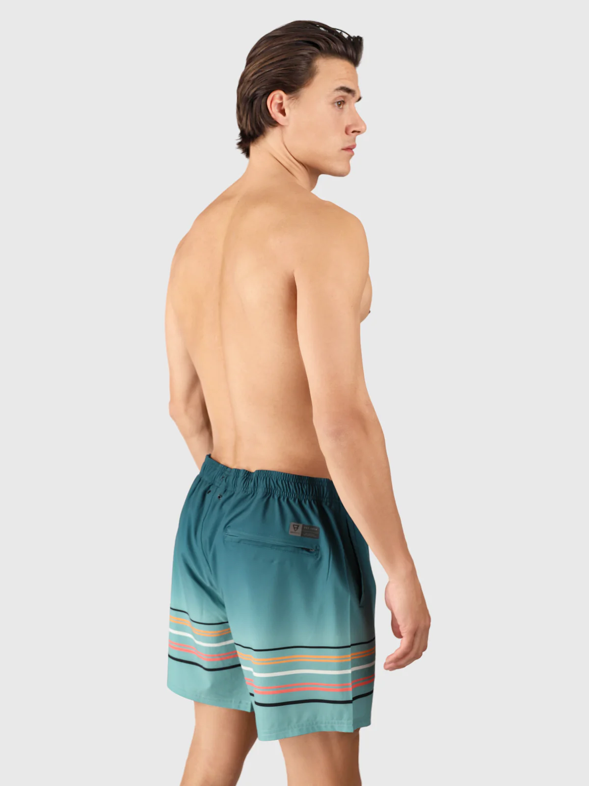 Bru-conic-Stripe Men Swim Shorts | Bottle Green - Image 2