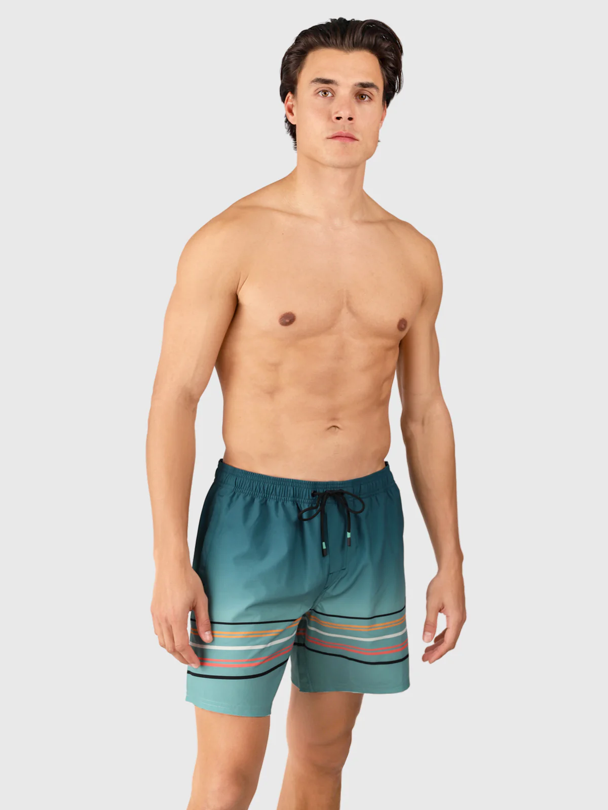 Bru-conic-Stripe Men Swim Shorts | Bottle Green - Image 3