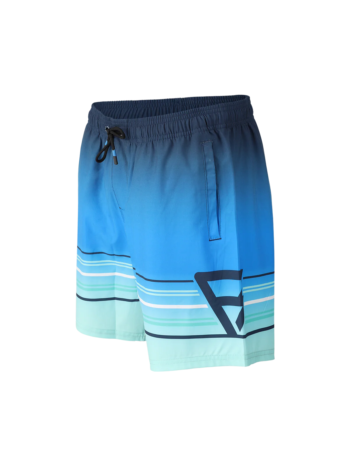 Bru-conic-Stripe Men Swim Shorts | Neon Blue - Image 10