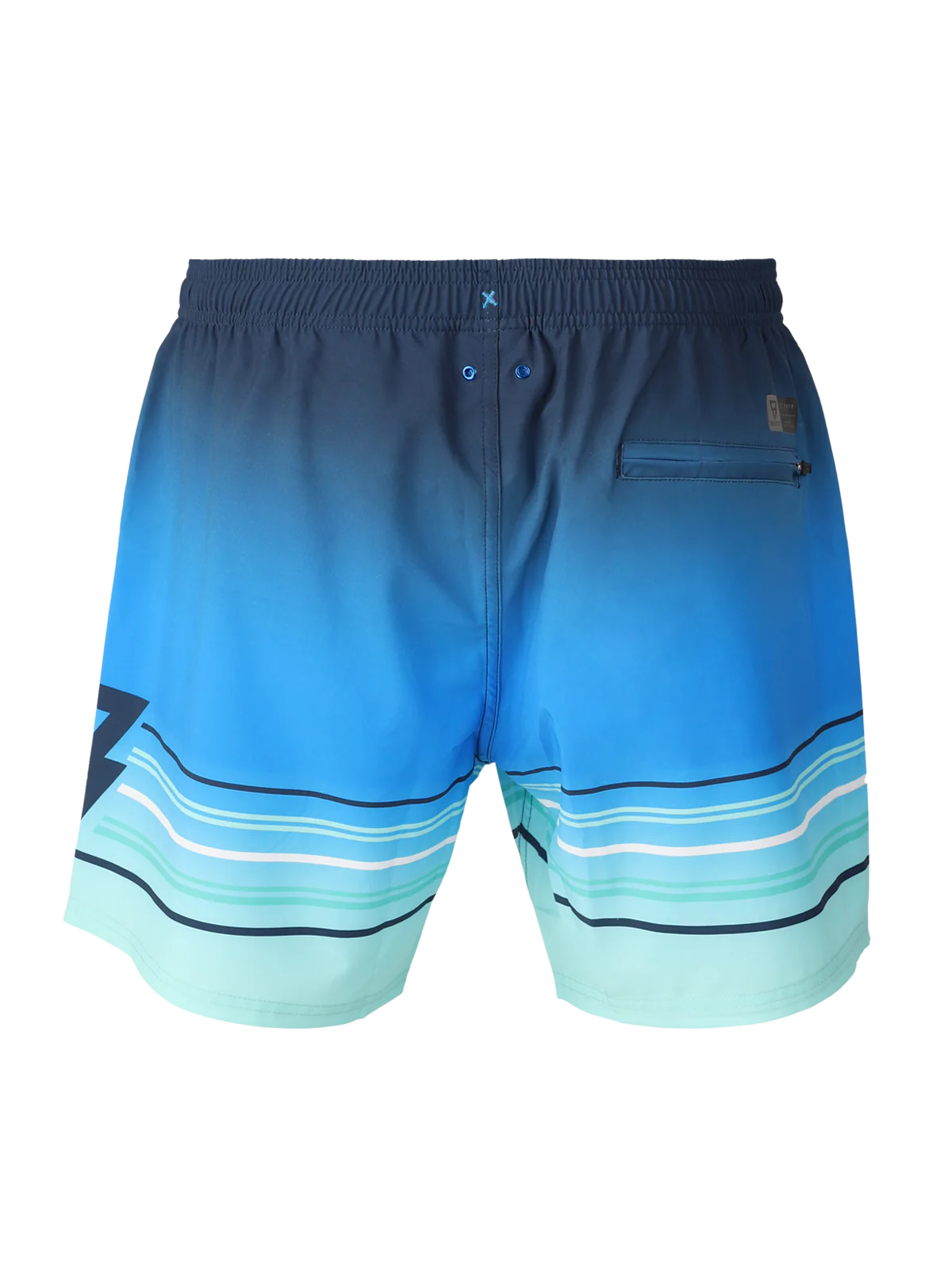 Bru-conic-Stripe Men Swim Shorts | Neon Blue - Image 9
