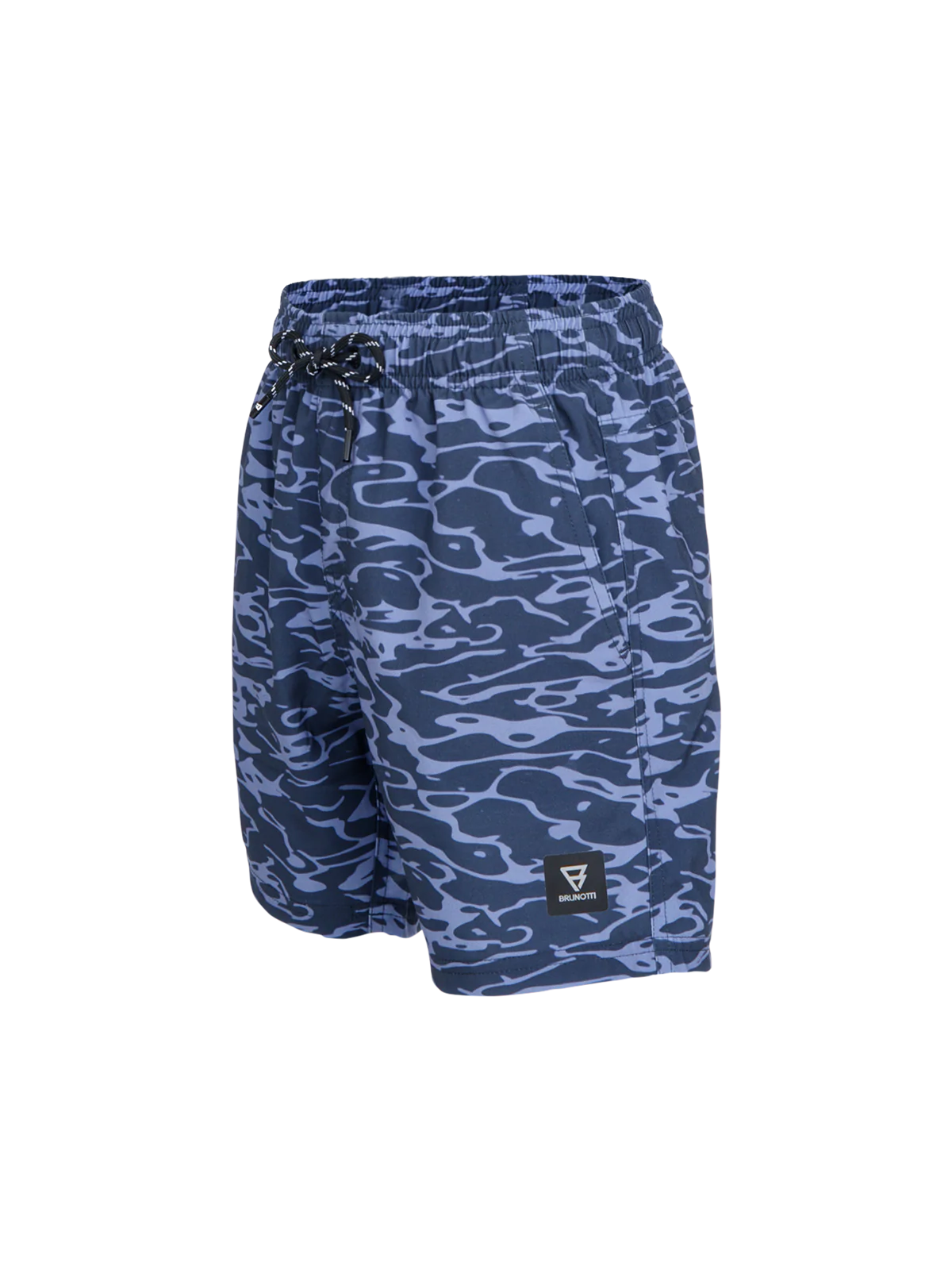 Bru-conicy-Print Boys Swim Shorts | Indigo Blue - Image 9