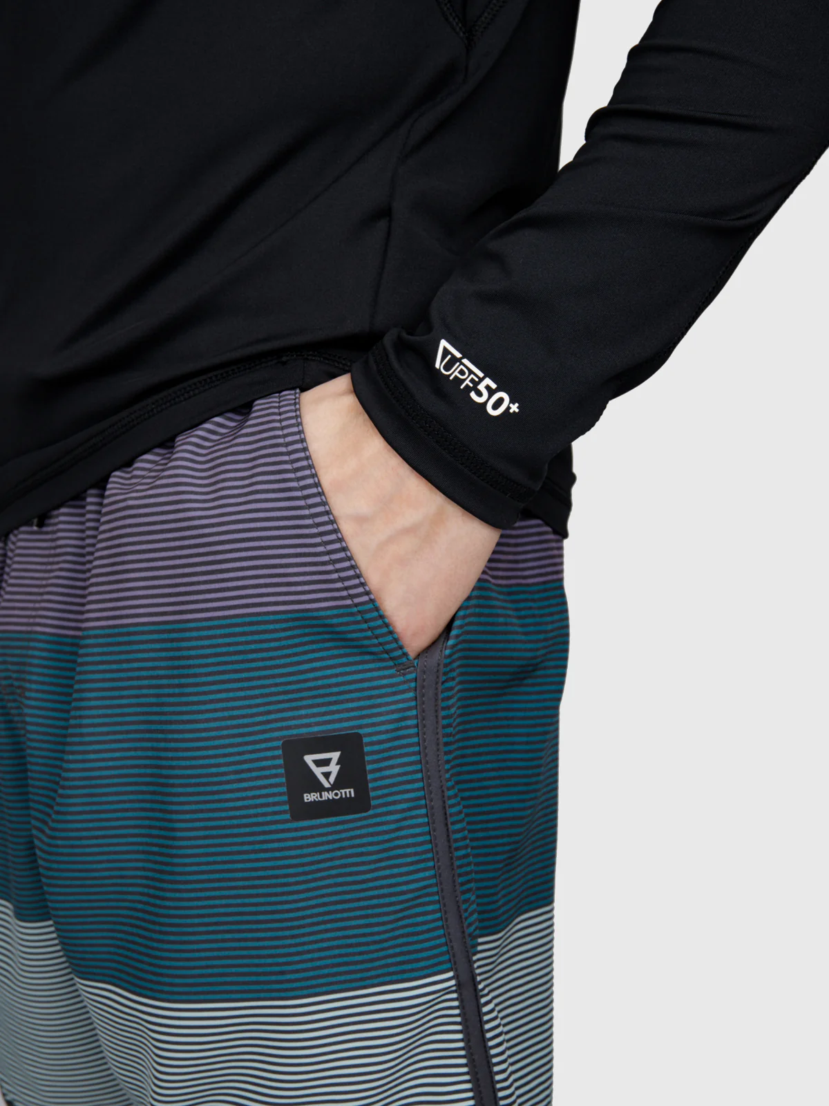 Brushield Men Rashguard | Black - Image 10