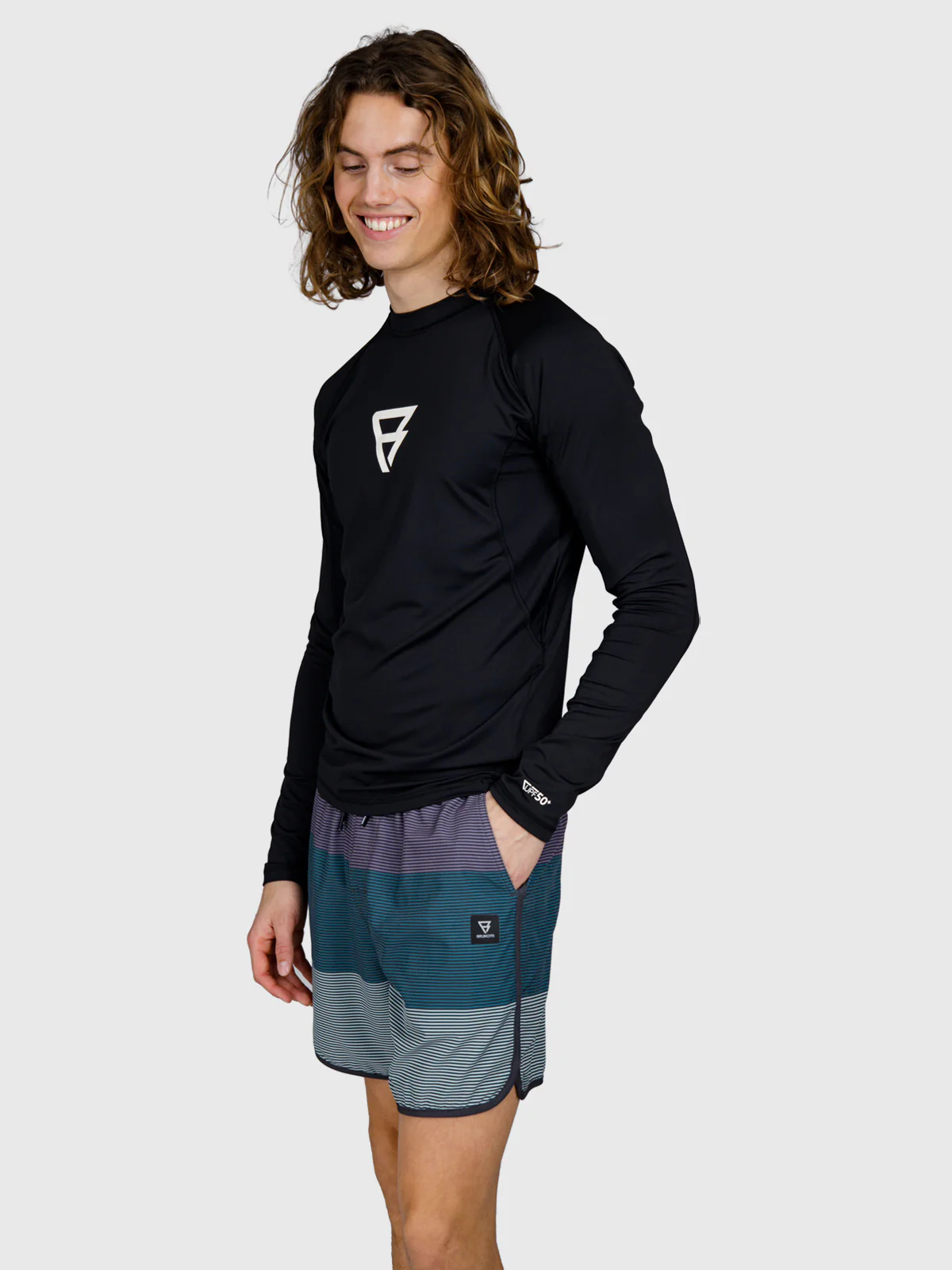 Brushield Men Rashguard | Black - Image 4