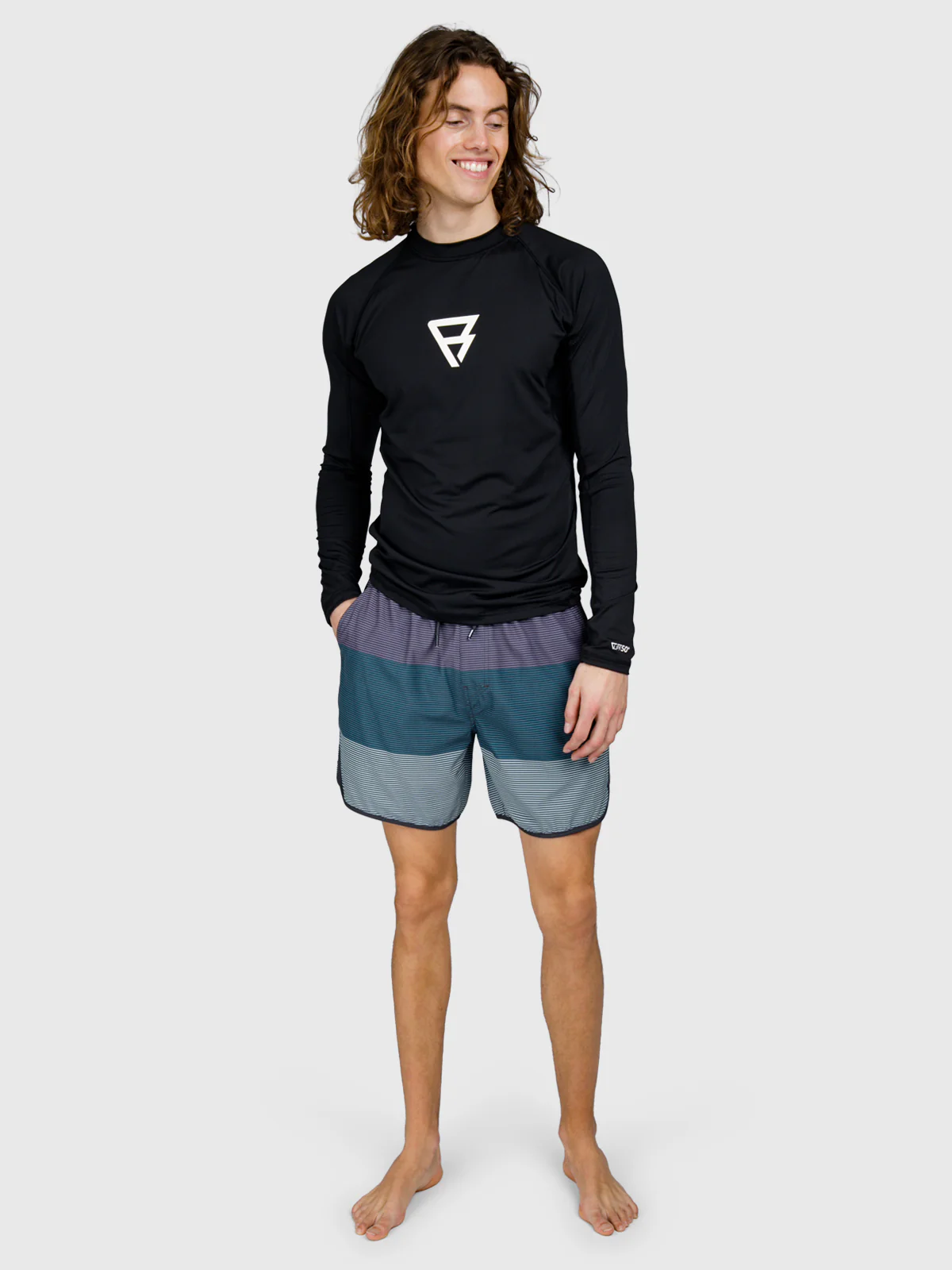 Brushield Men Rashguard | Black - Image 5