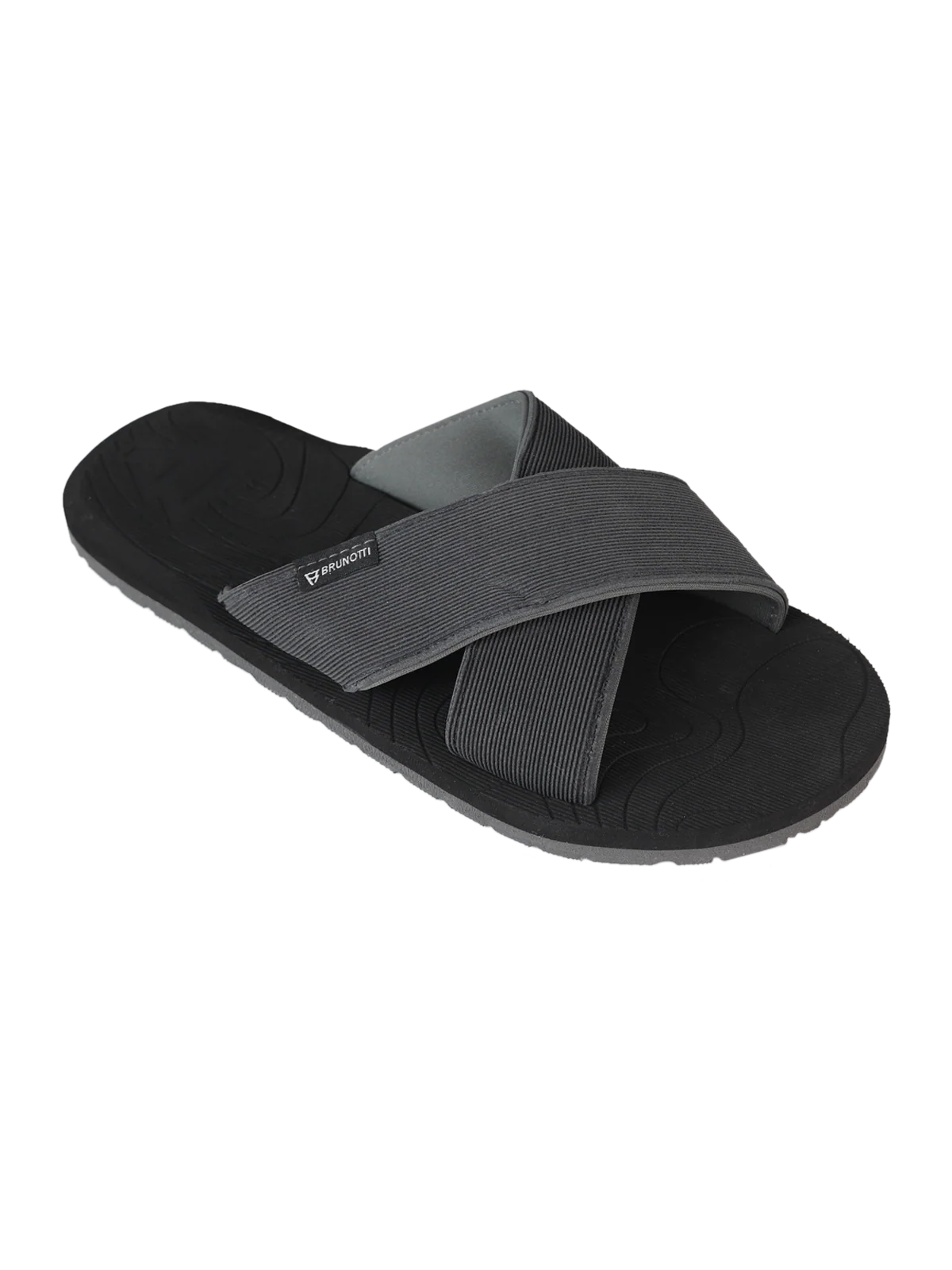 Capu Mannu Cross Men Flip Flops | Black - Image 2