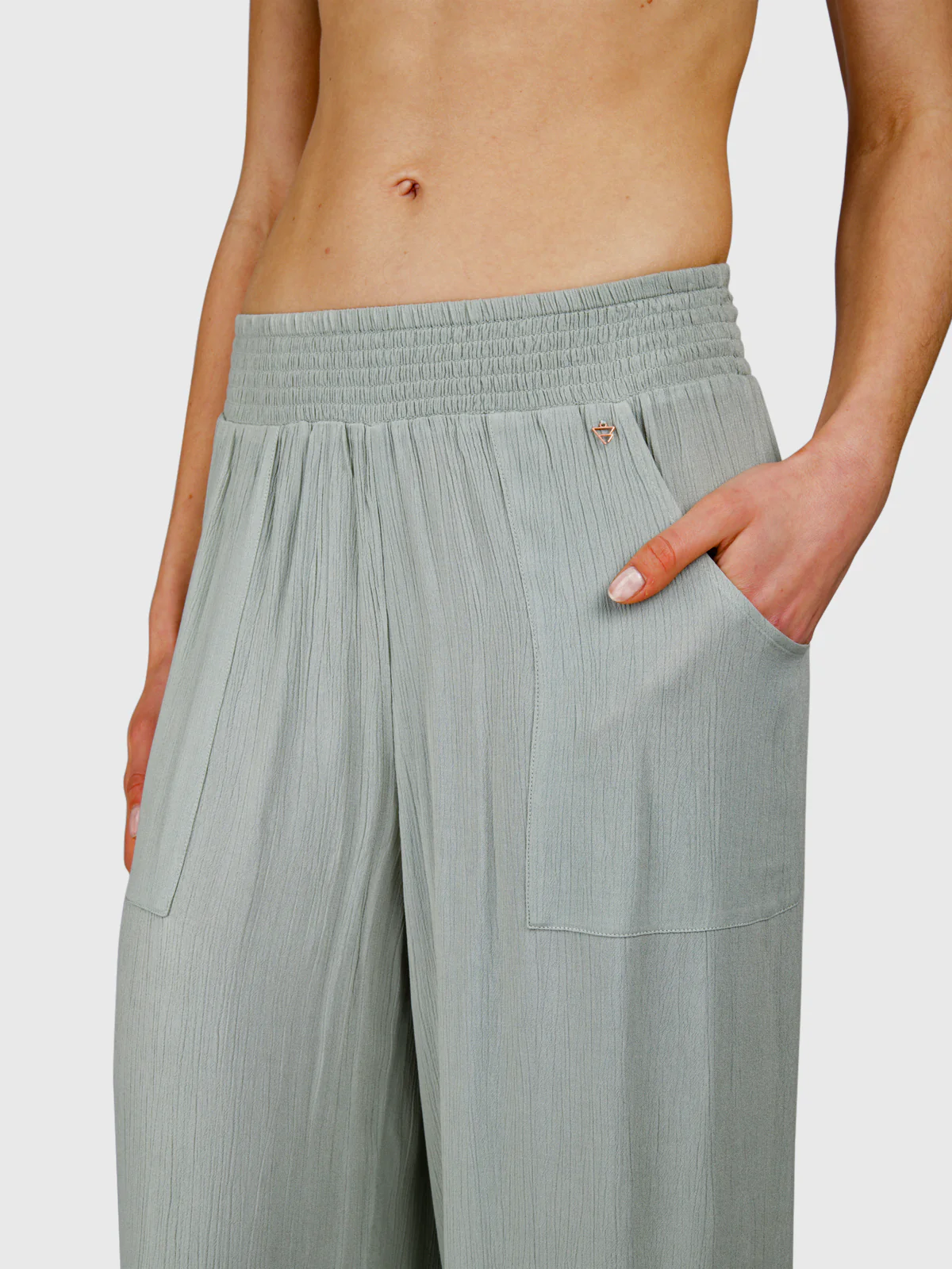 Catalina Women Pants | Aqua Grey - Image 6