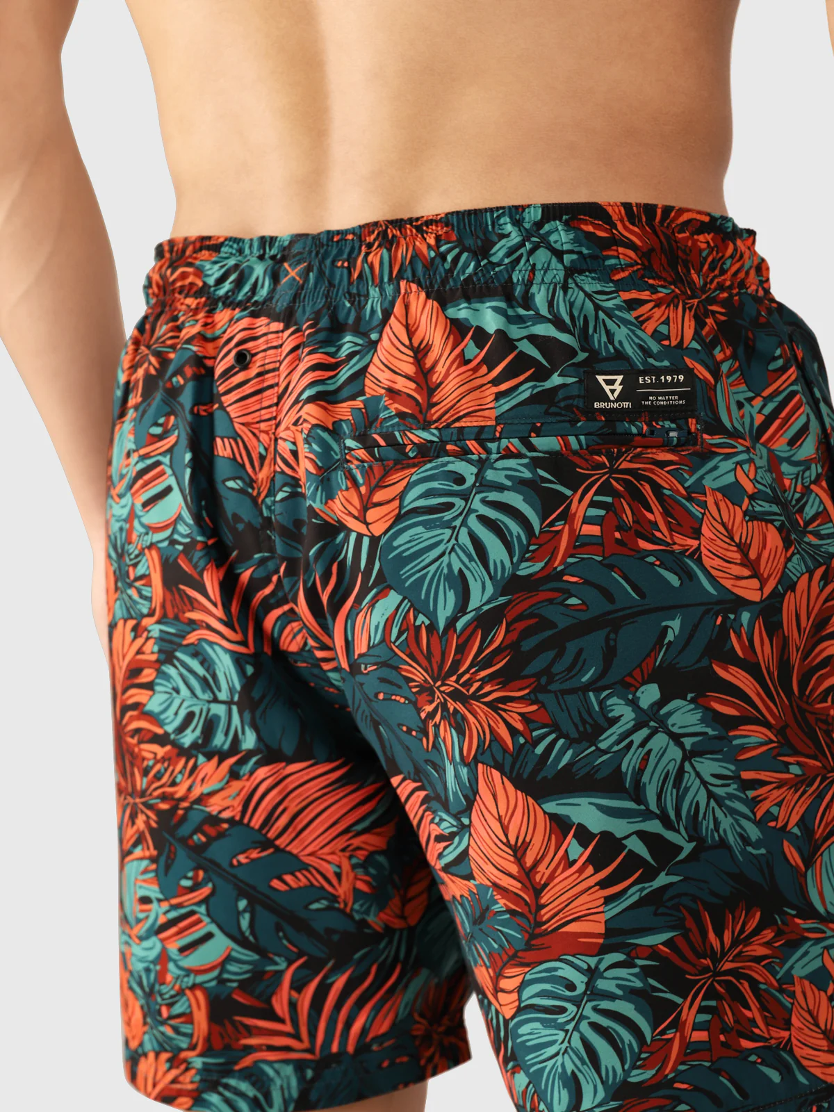 Cester-Leaves Men Swim Shorts | Fuel Green - Image 4