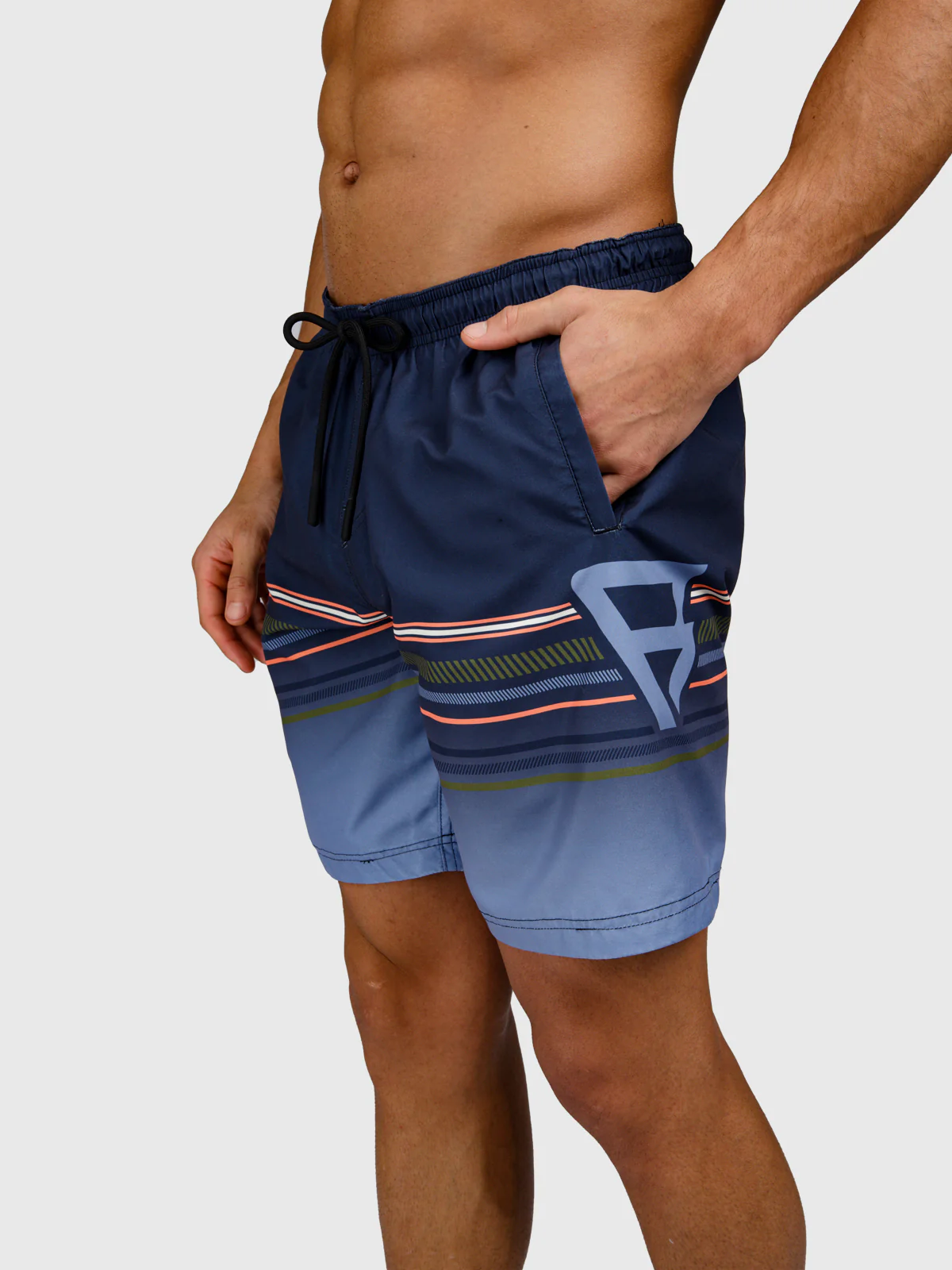 Cester-Long Men Swim Shorts | Indigo Blue - Image 6