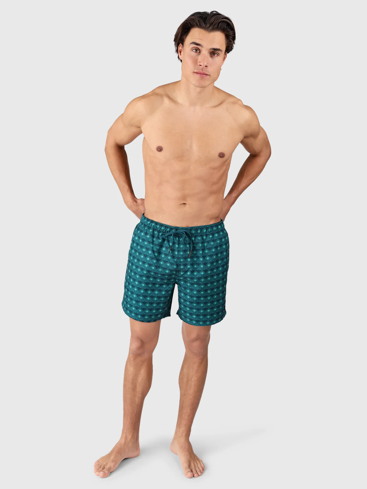 Cester-Mini Men Swim Shorts | Memories Of The Sun Fuel Green - Image 5