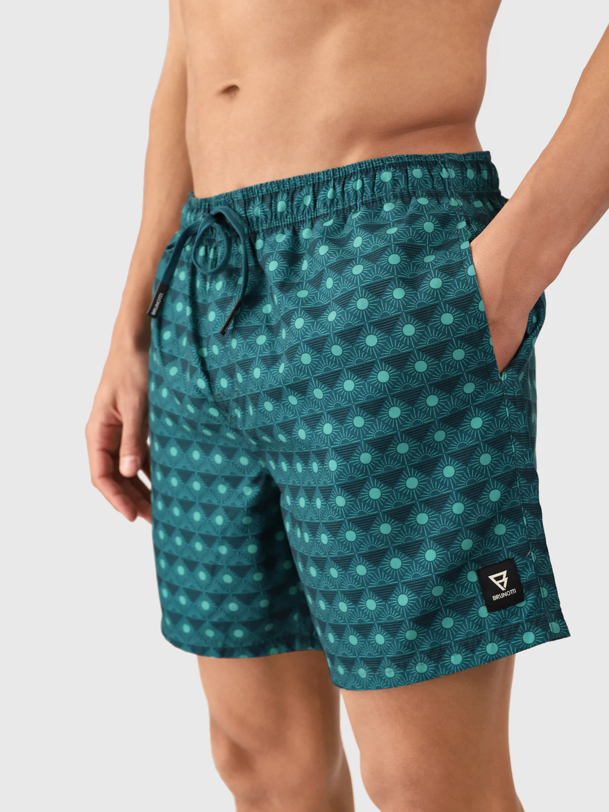 Cester-Mini Men Swim Shorts | Memories Of The Sun Fuel Green - Image 6