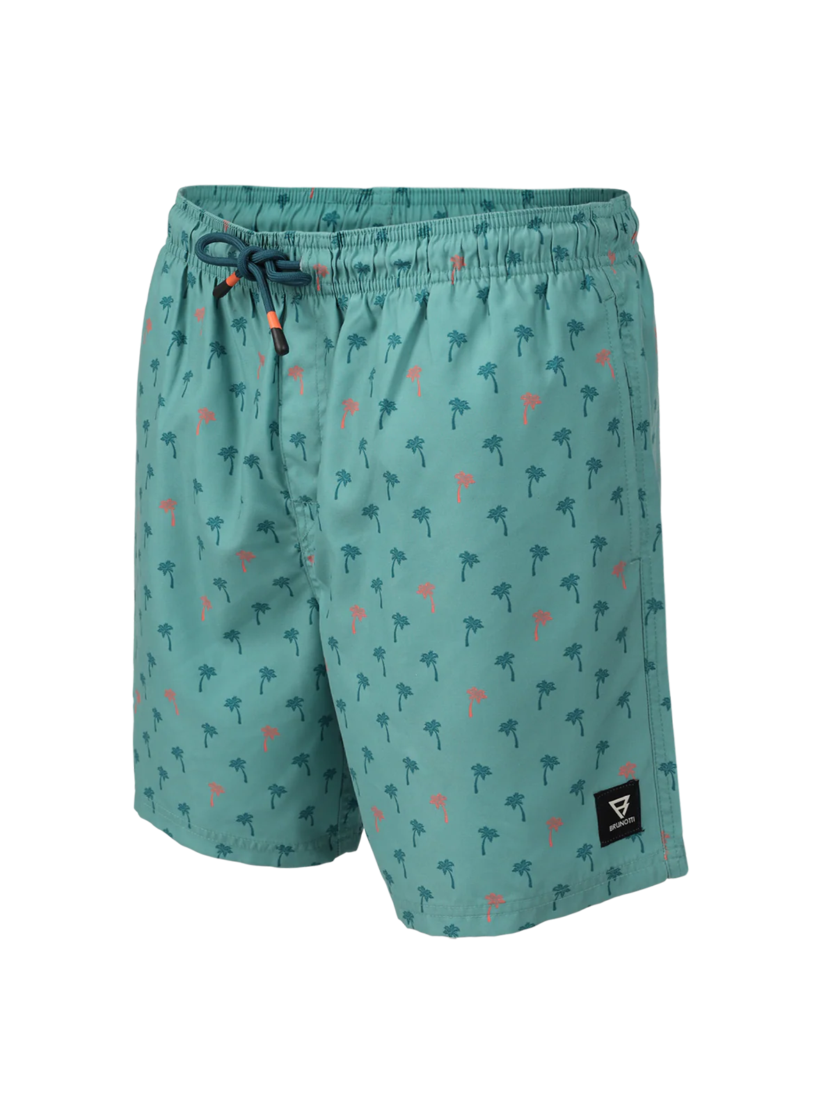 Cester-Mini Men Swim Shorts | Mini Palm Aqua Bottle Green - Image 11