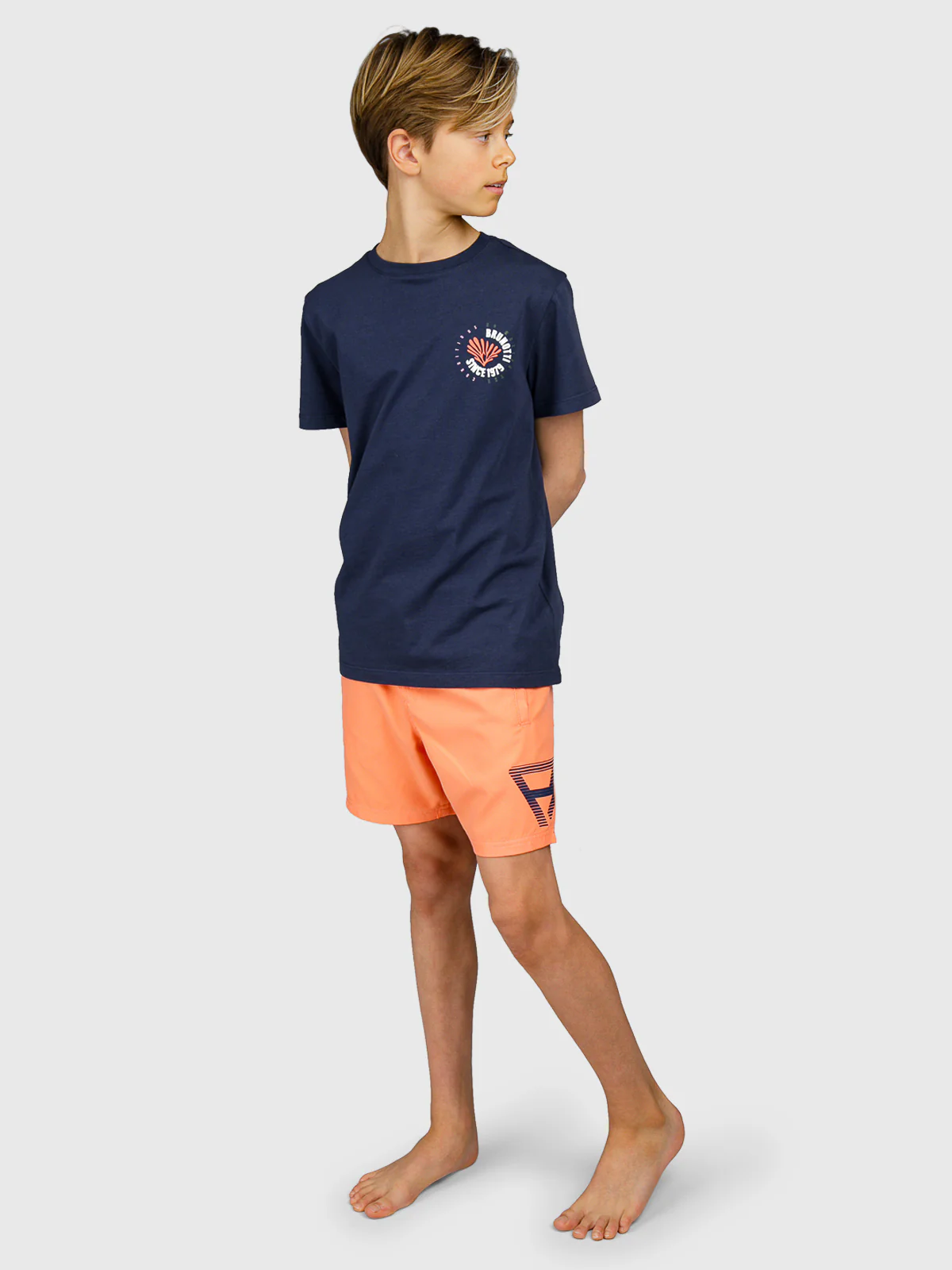 Cestery Boys Swim Shorts | Melon - Image 2