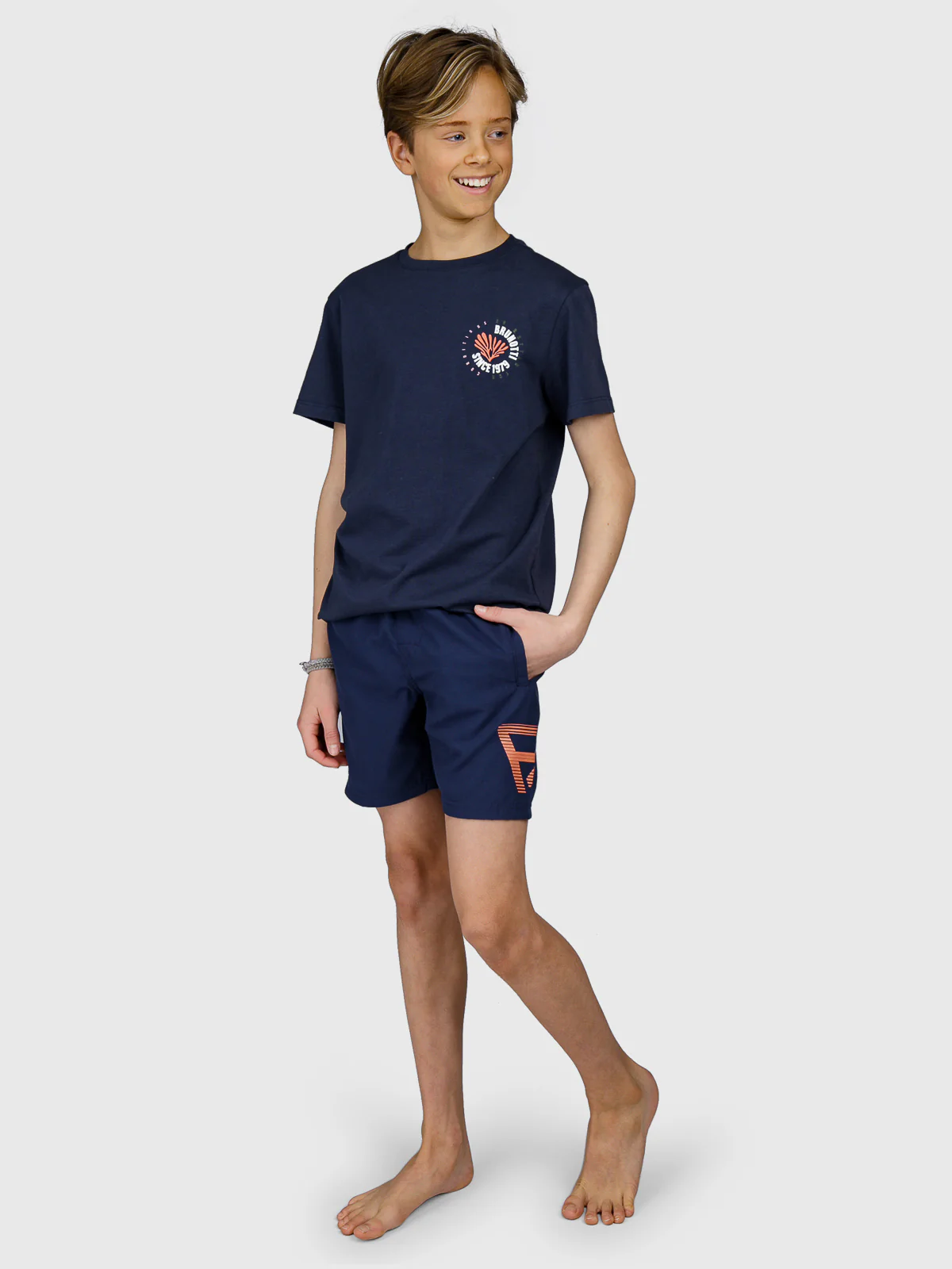 Cestery Boys Swim Shorts | Indigo Blue - Image 2