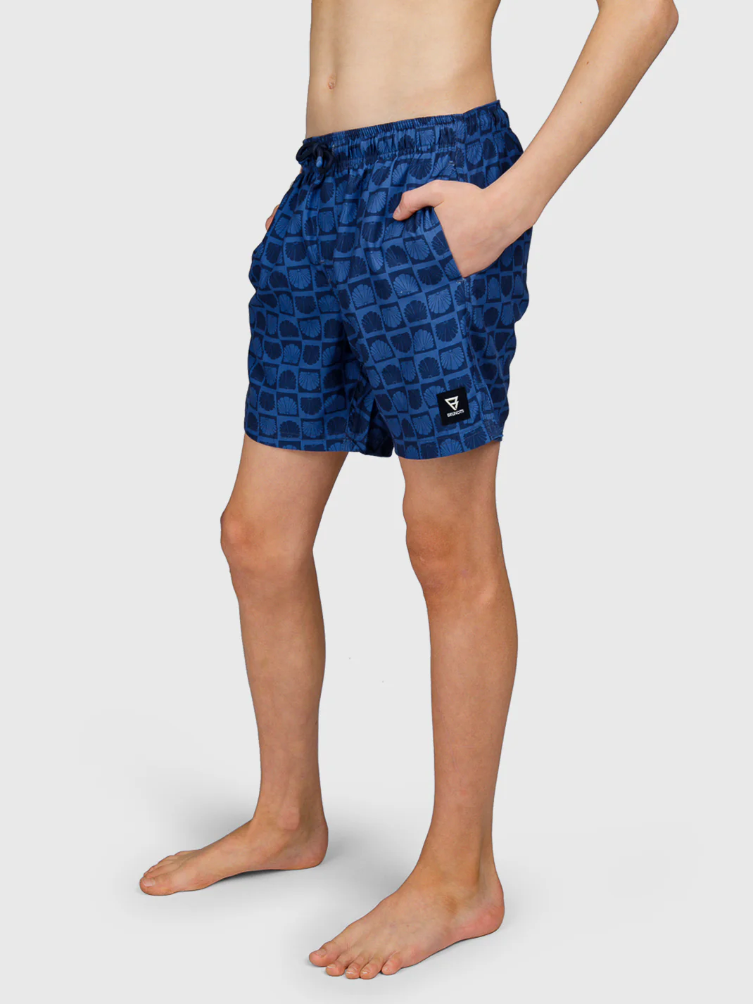Cestery-Mini Boys Swim Shorts | Indigo Blue