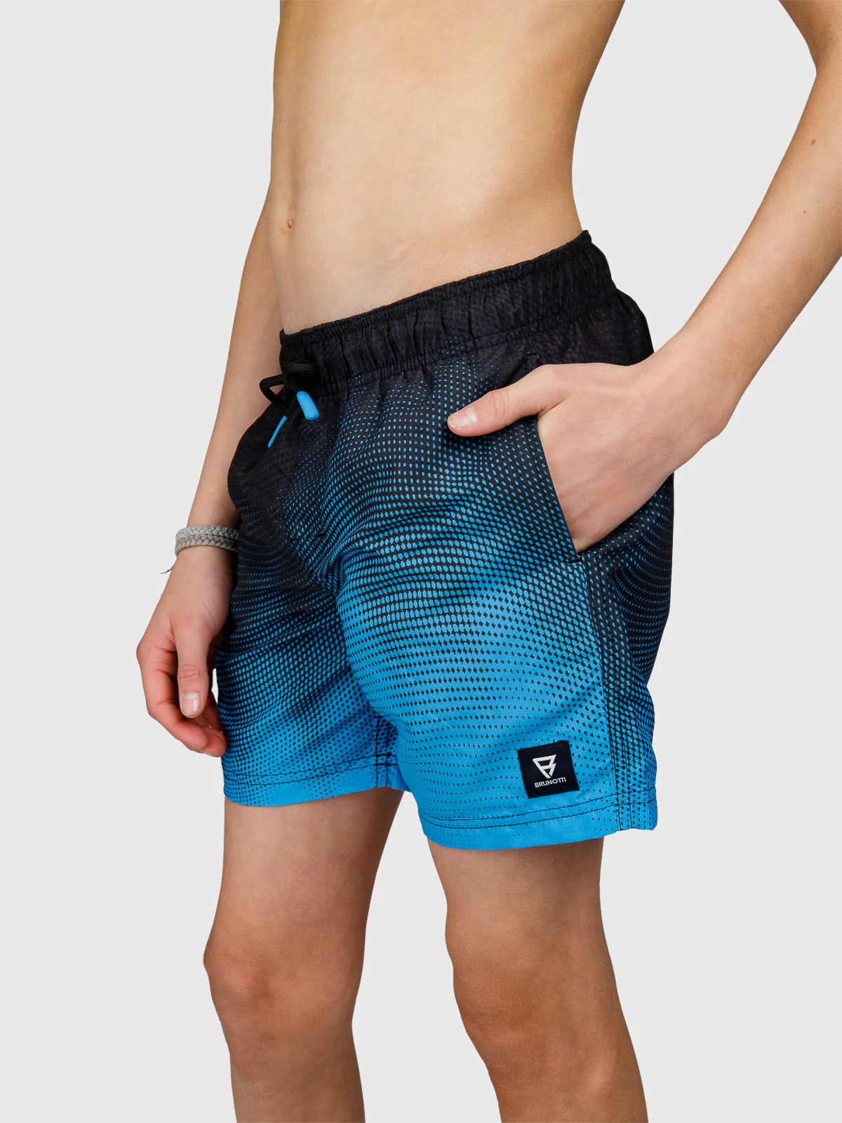 Cestery-Panel Print Boys Swim Shorts | Kingfisher Blue - Image 2