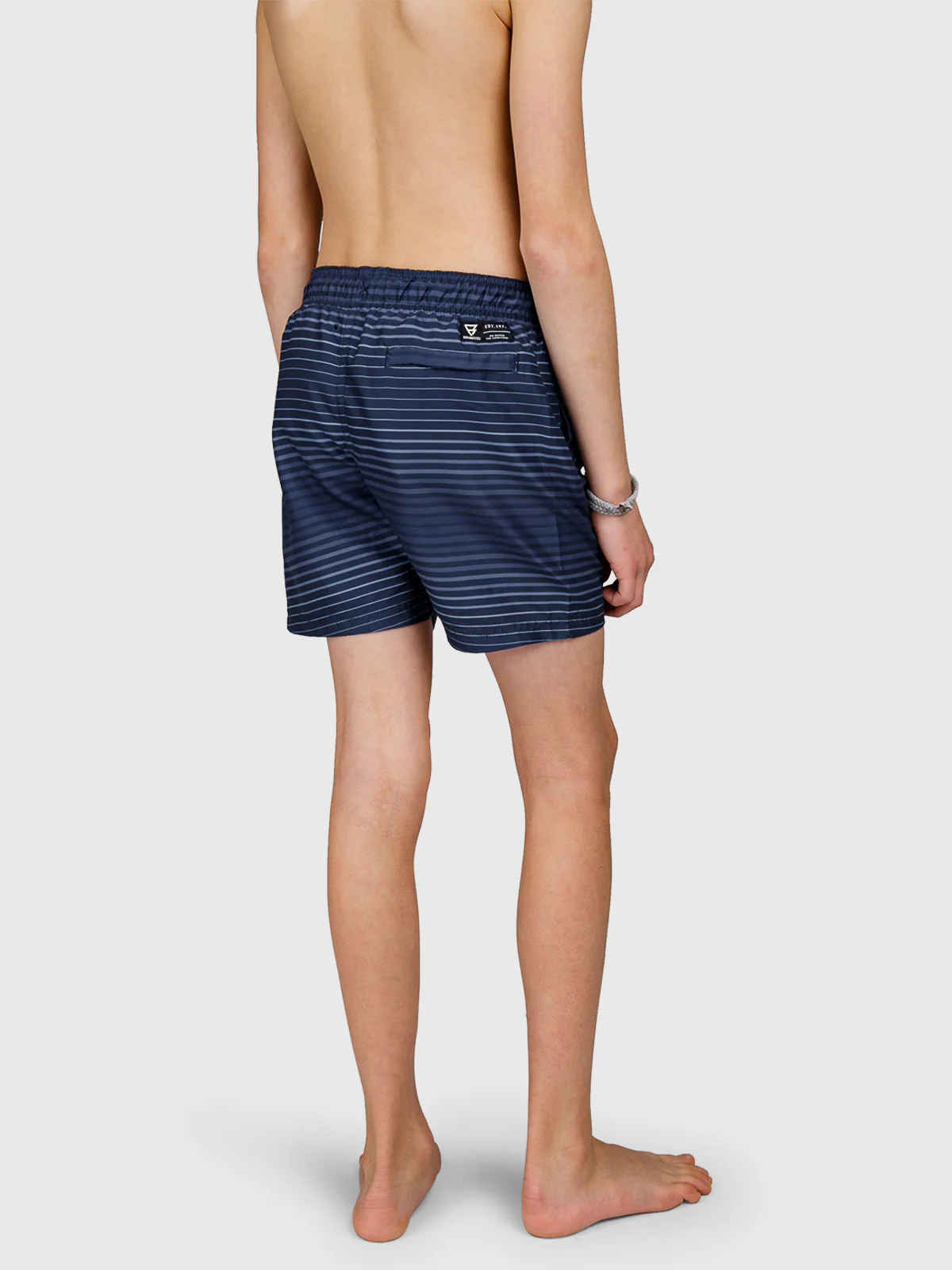 Cestery-Stripe Boys Swim Shorts | Indigo blue - Image 4