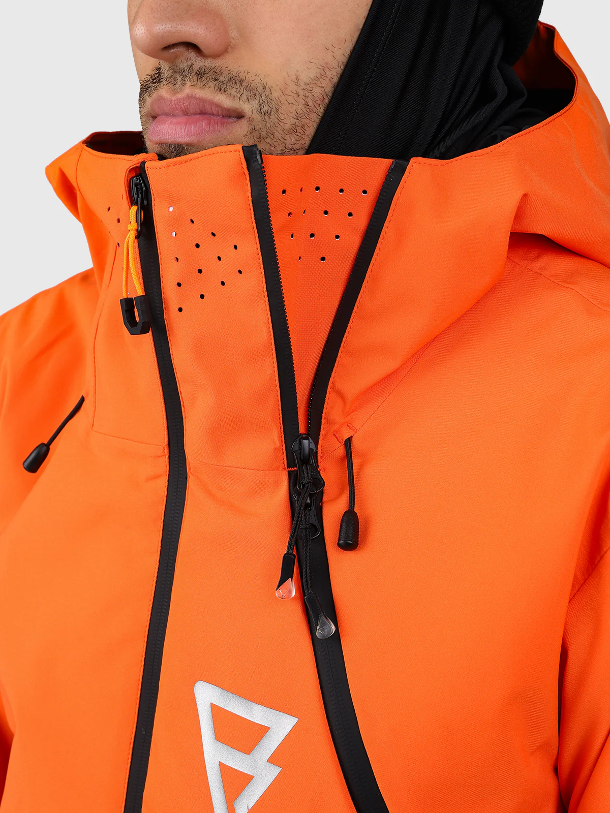 Curtis Men Snow Jacket | Punch Orange - Image 10