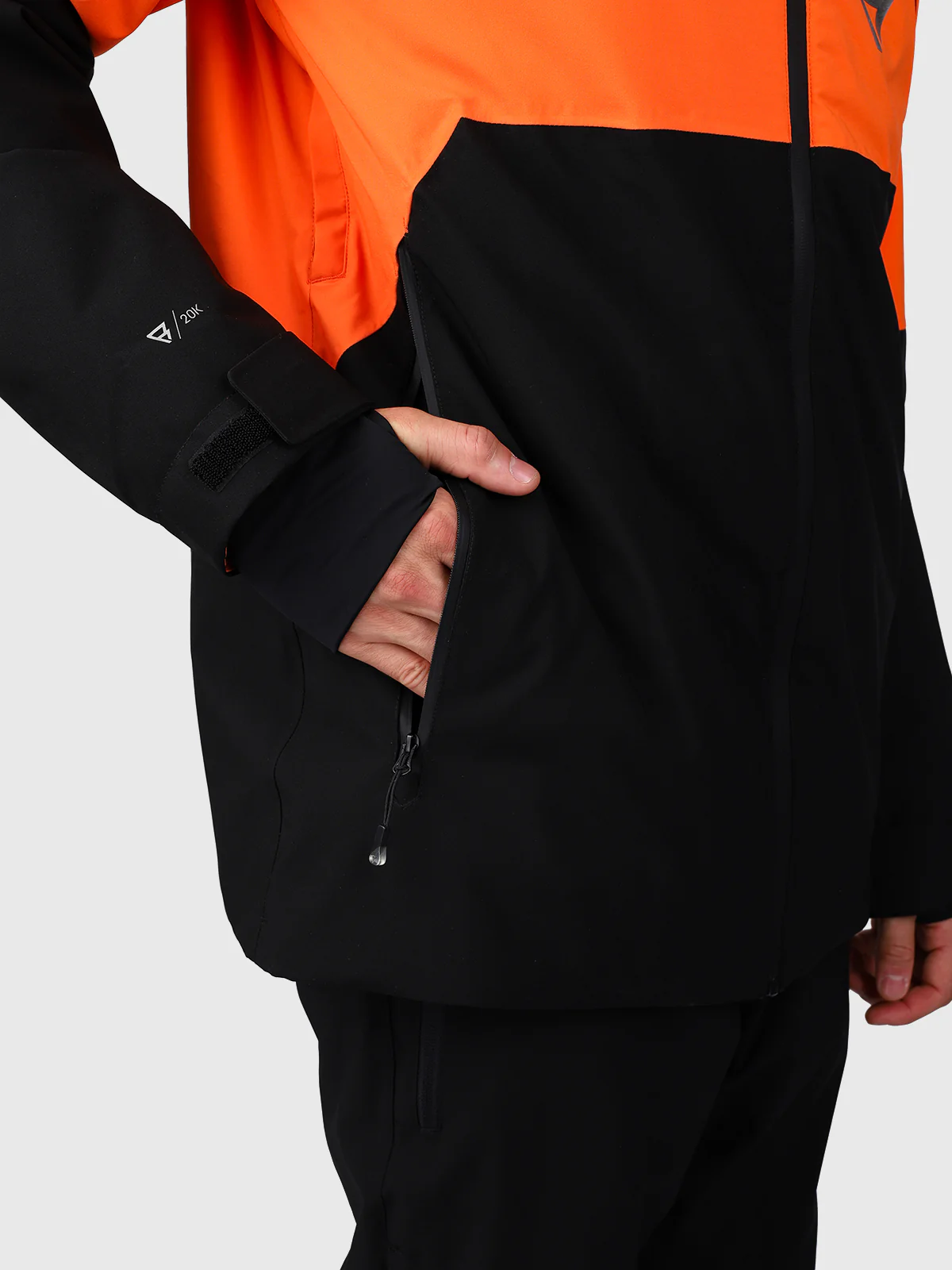 Curtis Men Snow Jacket | Punch Orange - Image 18