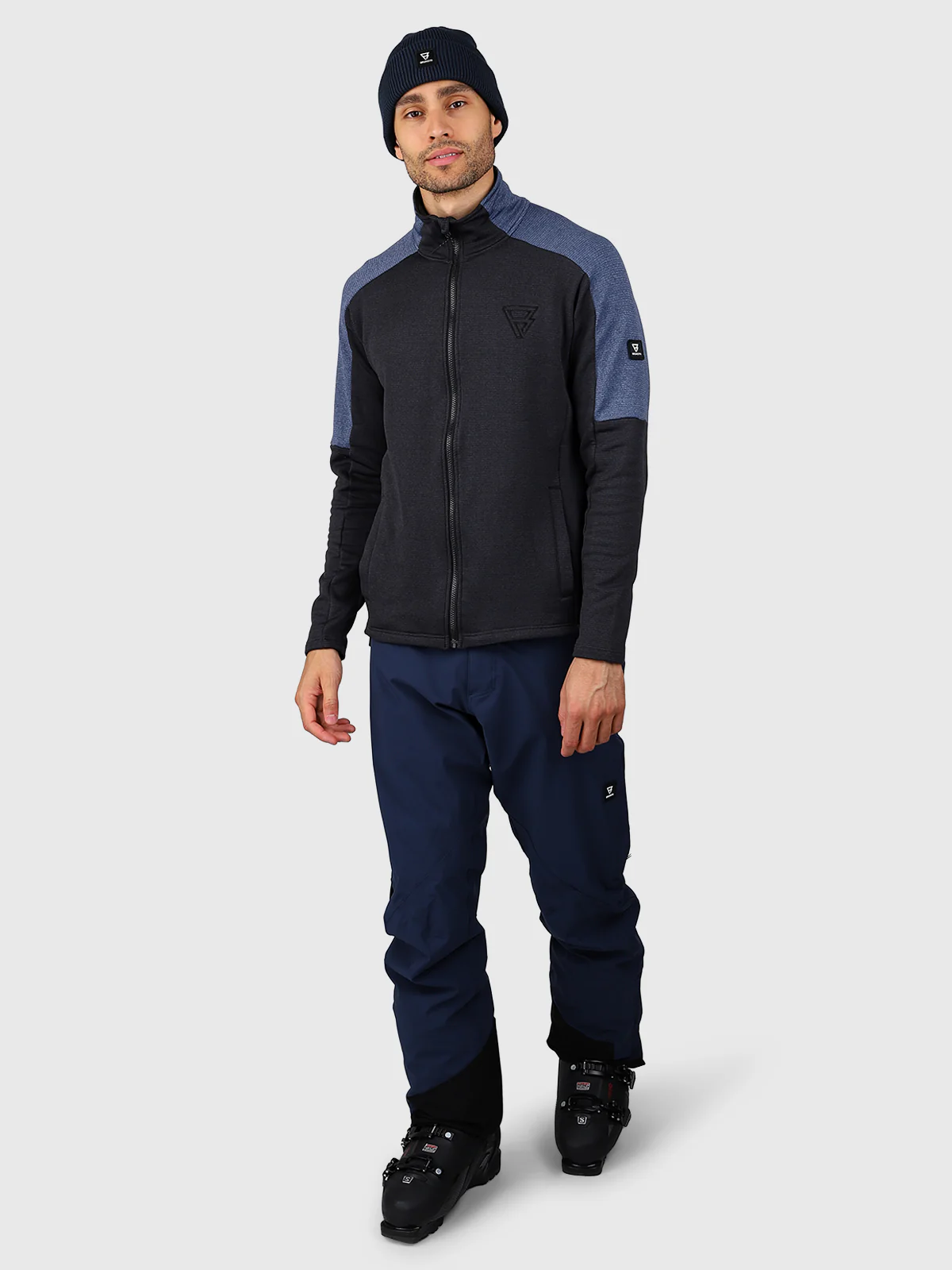 Daronst-Zip Men Fleece | Black - Image 5