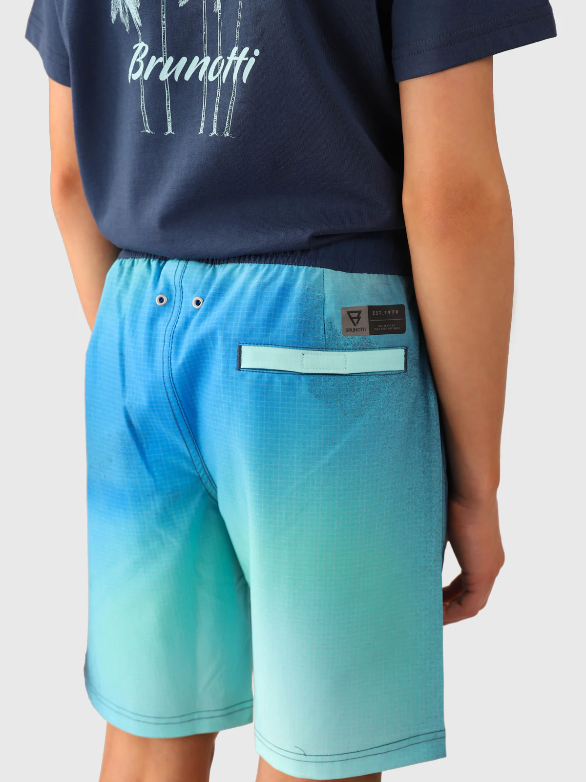 Dhiony Boys Swim Shorts | Neon Blue - Image 6