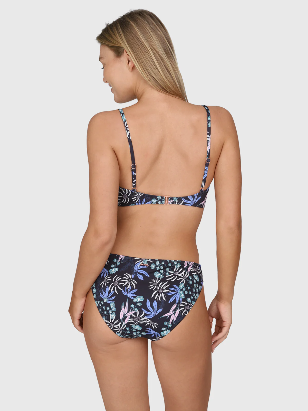 Diamia-Print Women Bikini Top | Black - Image 3