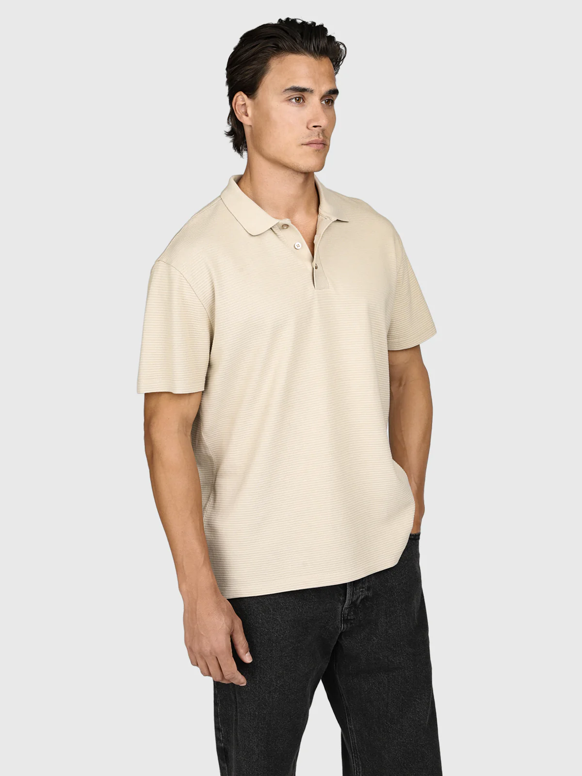 Domo Men Polo | Feather Grey - Image 4